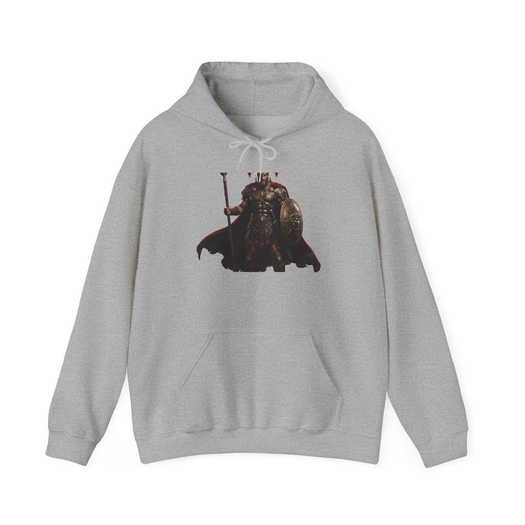 Viking King Graphic Hoodie — Norse Warrior Cloak & Helm Sweatshirt