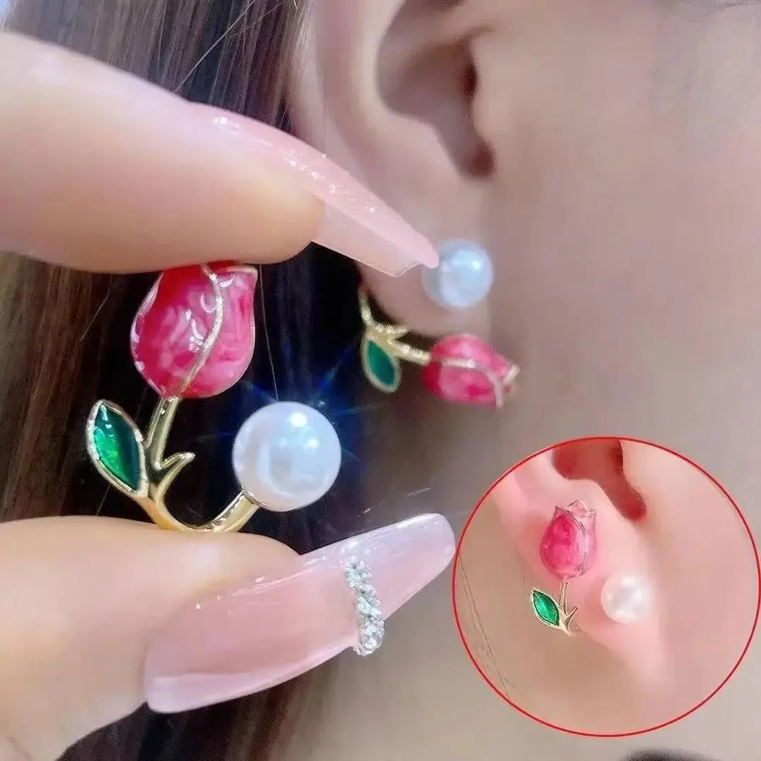 925 Silver Needle Korean Fashion Zircon Geometric Earrings For Women Jewelry 2026 Trending Luxury Crystal Cross Stud Earrings