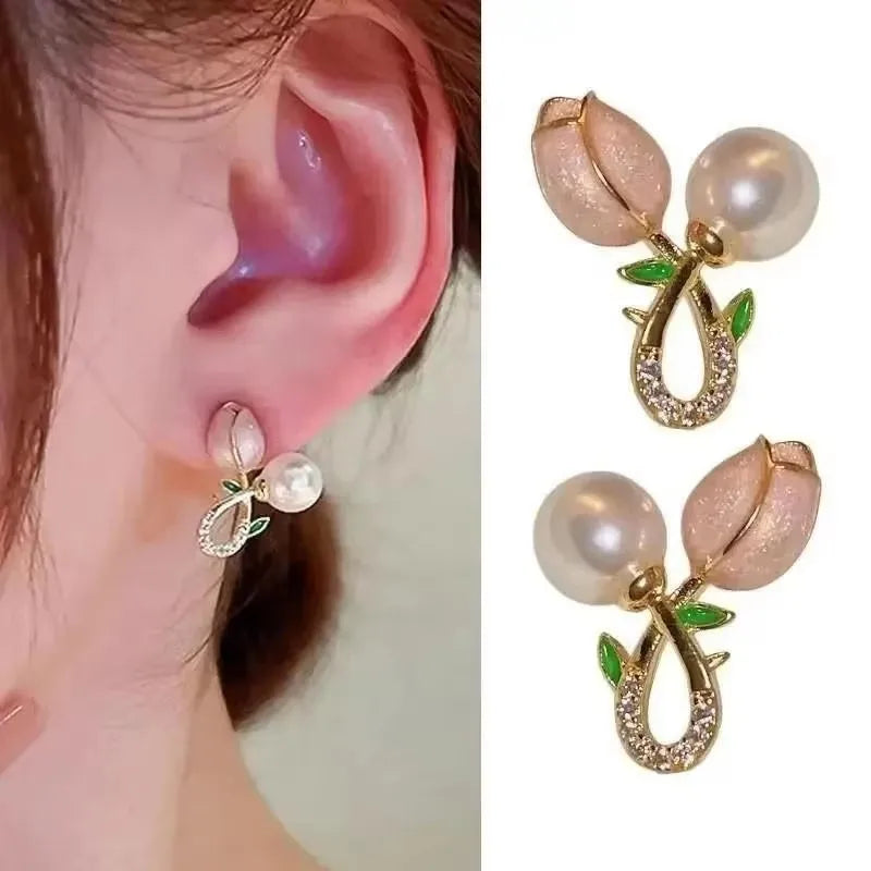 925 Silver Needle Korean Fashion Zircon Geometric Earrings For Women Jewelry 2026 Trending Luxury Crystal Cross Stud Earrings