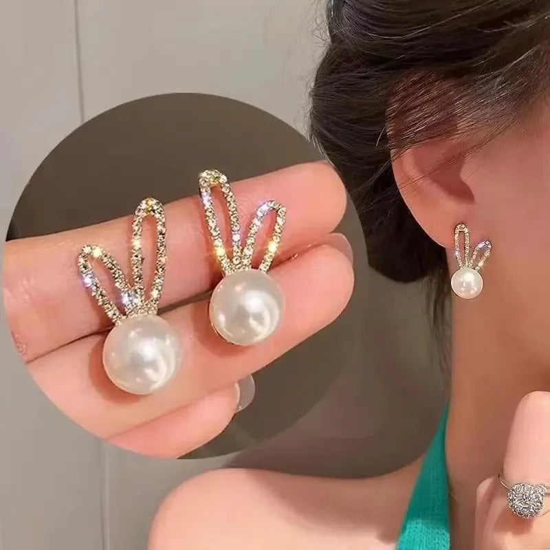 925 Silver Needle Korean Fashion Zircon Geometric Earrings For Women Jewelry 2026 Trending Luxury Crystal Cross Stud Earrings