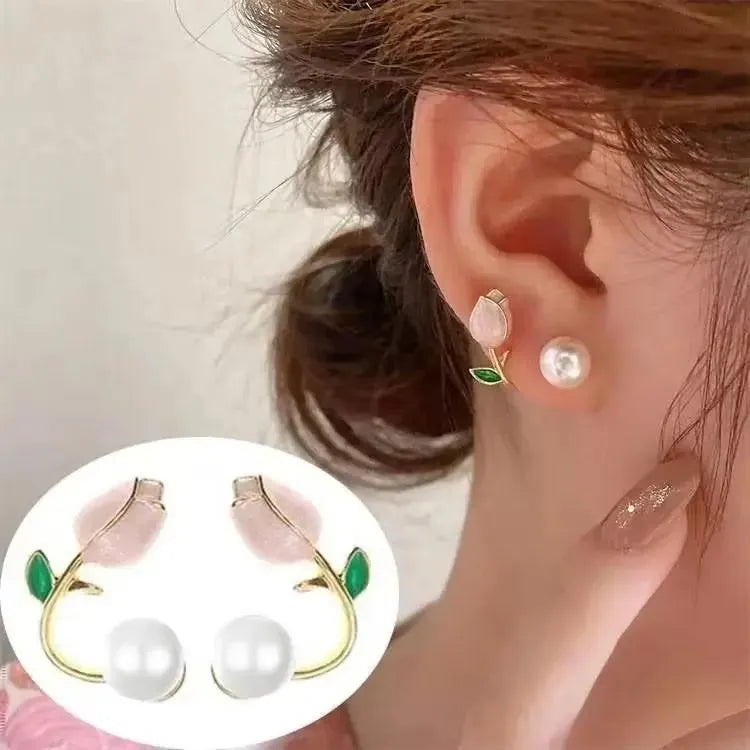 925 Silver Needle Korean Fashion Zircon Geometric Earrings For Women Jewelry 2026 Trending Luxury Crystal Cross Stud Earrings