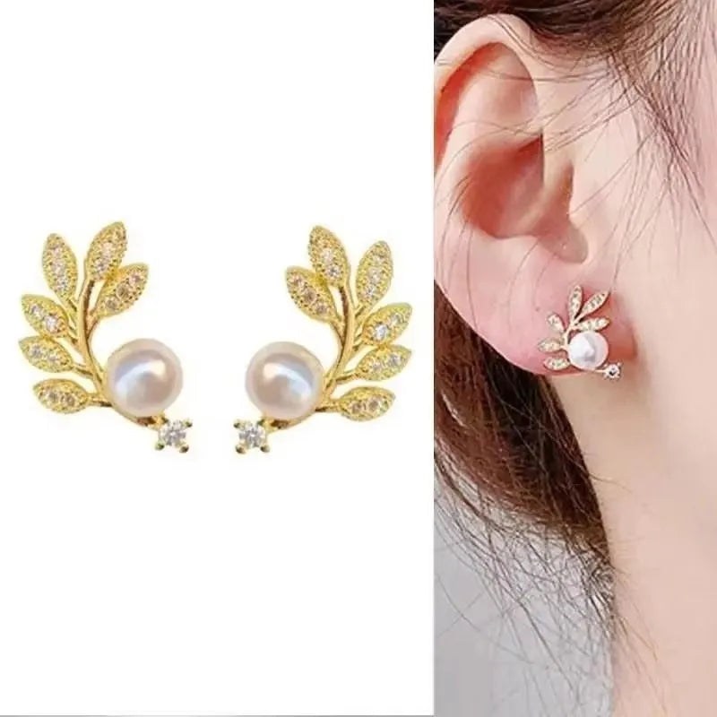925 Silver Needle Korean Fashion Zircon Geometric Earrings For Women Jewelry 2026 Trending Luxury Crystal Cross Stud Earrings